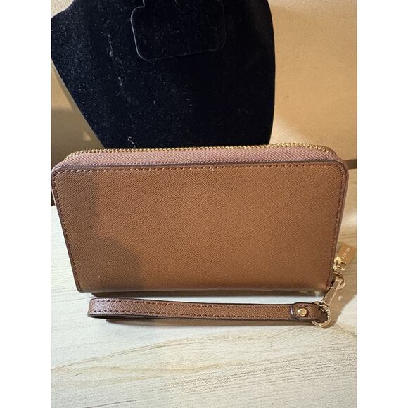 Michael Kors Jet Set Wristlet Wallet, Large - Brown - Picture 6 of 9